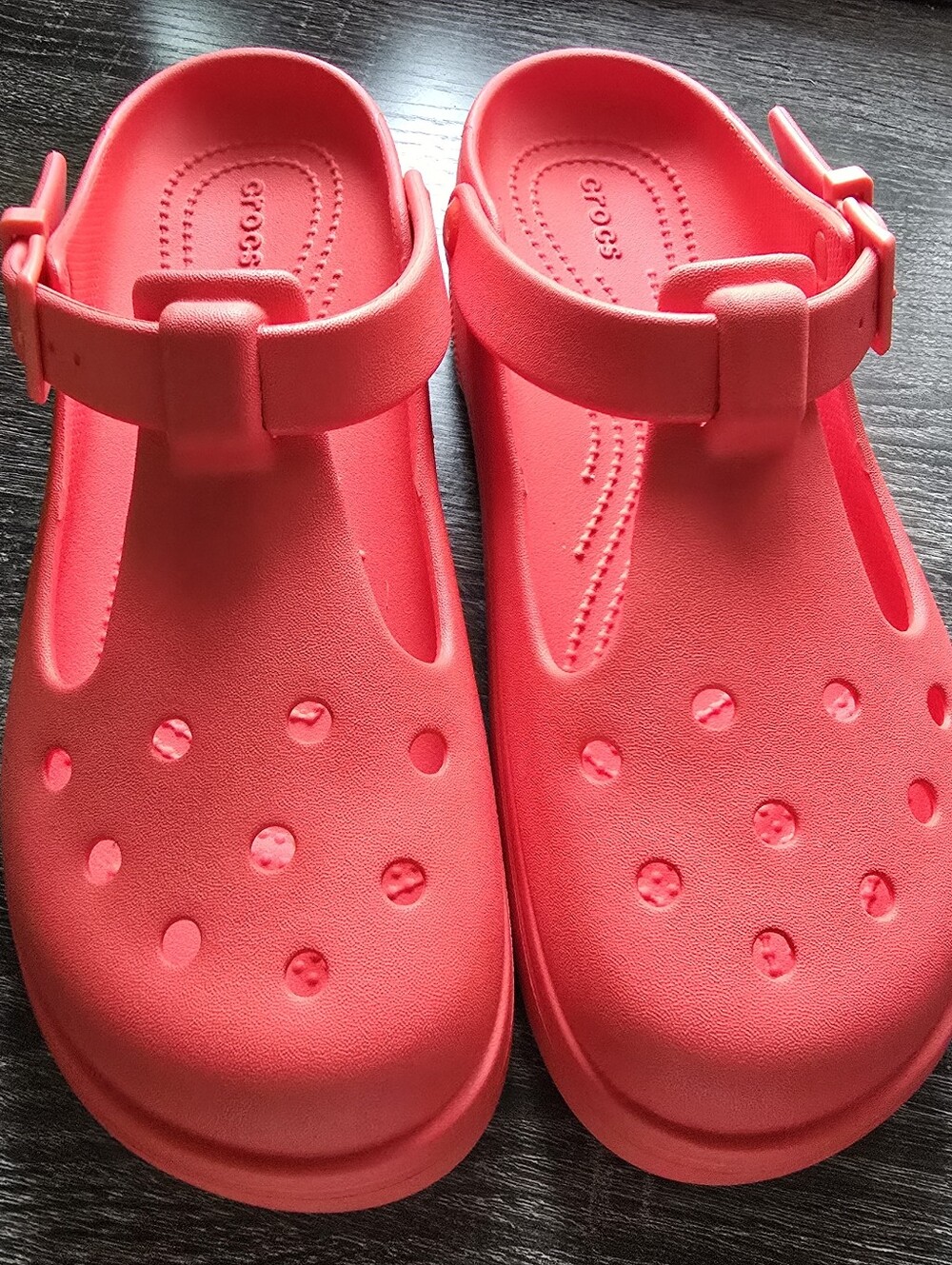 Crocs Classic Mary Jane Clogs Red
